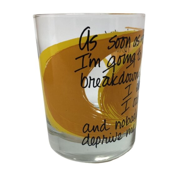 Vintage Motivational Quote Tumbler Drinking Glass - Picture 3 of 6